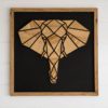 Tableau en bois : Eléphant